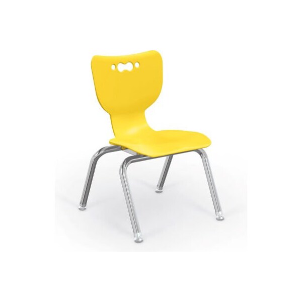 Balt Hierarchy 12" Plastic Classroom Chair - Set of 5 - Yellow
